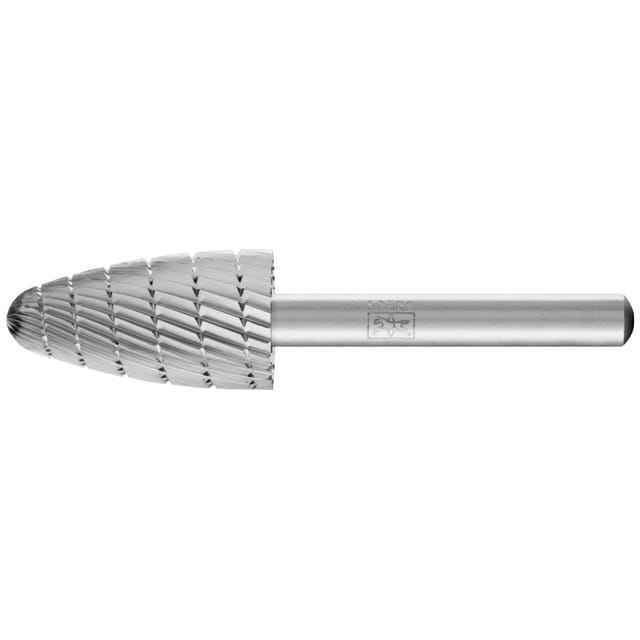 HSS Frässtift Baumform H Ø 16x30mm Schaft-Ø 6 mm Z 3 universal mittel fein Spanbrecher
