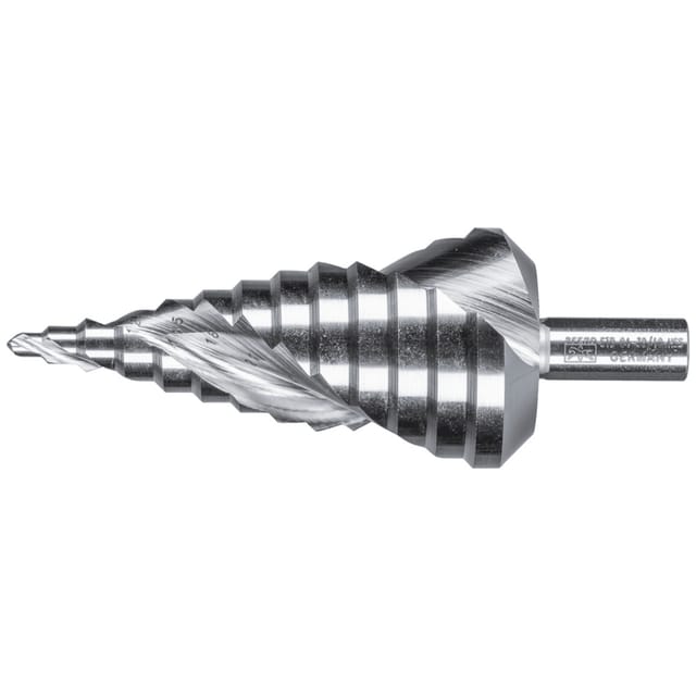 Stufenbohrer HSS 13 Bohrstufen Ø 4-39 mm 3-Flächenschaft-Ø 10mm