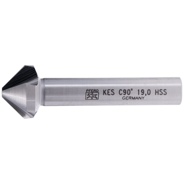 HSS Kegel-und Entgratsenker 90° Ø 19 mm Schaft-Ø 10mm DIN 335 C