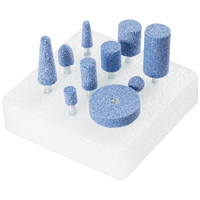 TOUGH Schleifstift-Set 10-tlg. Schaft-Ø 6 mm CO46 für schwer zerspanbare Werkstoffe