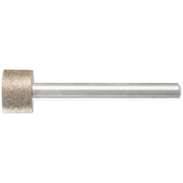 CBN-Schleifstift Zyl. Ø 15,0mm Schaft-Ø 6 mm B126 (mit.) zum Schleifen von Bohrungen/Radien