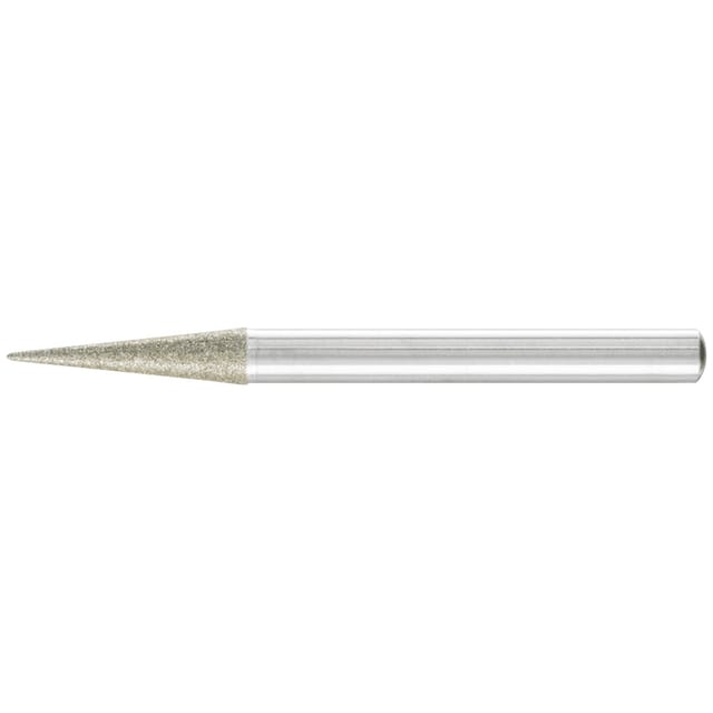 Diamant-Schleifstift Spitzkegel Ø6x12° SchaftØ6 mm D126 (mit.) zum Anfasen/Entgraten/Senken