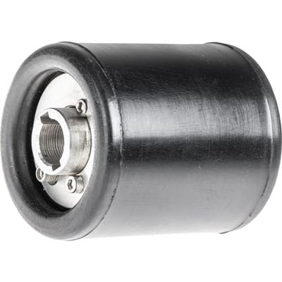 aufblasbare Schleifwalze Ø 90x100mm mit 19 mm Keilnut für Walzenantrieb