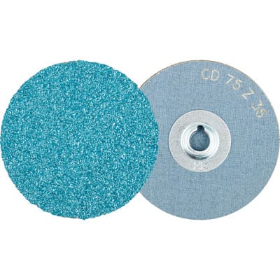 COMBIDISC Zirkon Schleifblatt CD Ø 75 mm Z36 für gehärteten Stahl
