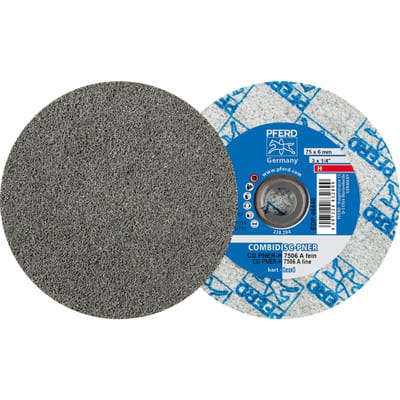 COMBIDISC verpresste Vliesronde CD PNER Ø 75 mm Hart A Fein für Finish