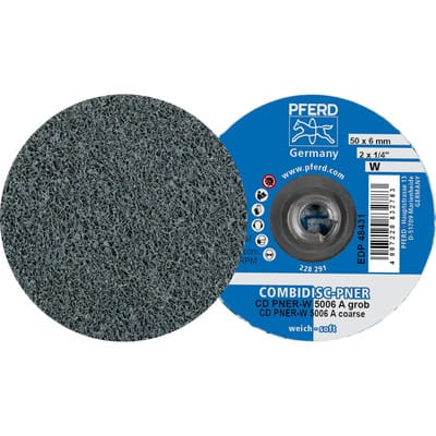 COMBIDISC verpresste Vliesronde CC PNER Ø 50mm Weich A Grob für Finish