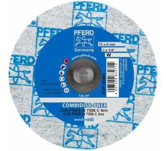 COMBIDISC verpresste Vliesronde CDR PNER Ø 75 mm Weich SIC Fein für Finish