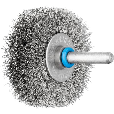 INOX-TOTAL Rundbürste ungezopft RBUIT Ø50x15 mm Schaft-Ø6 mm Edelstahl-Draht-Ø0,20