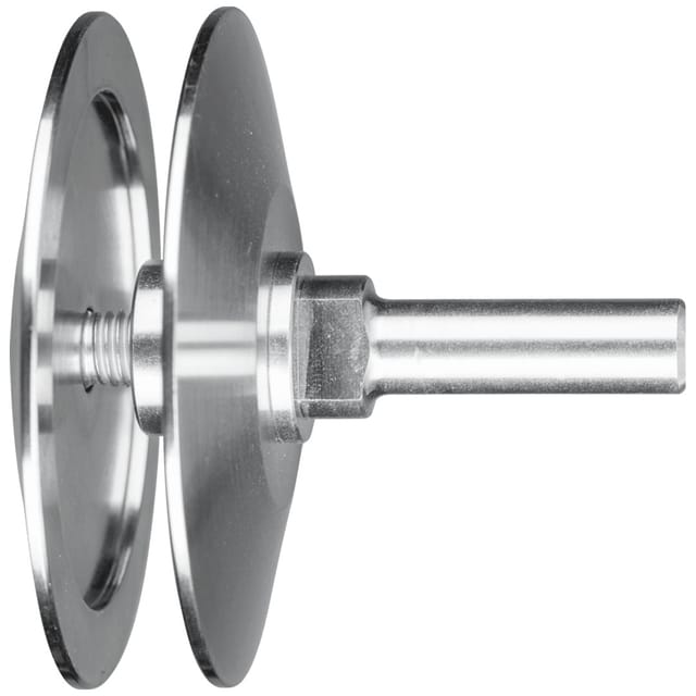 Zubehör Werkzeughalter BO für Rundbürsten Ø150-180mm mit Bohrung 22,2 auf 12 mm Schaft