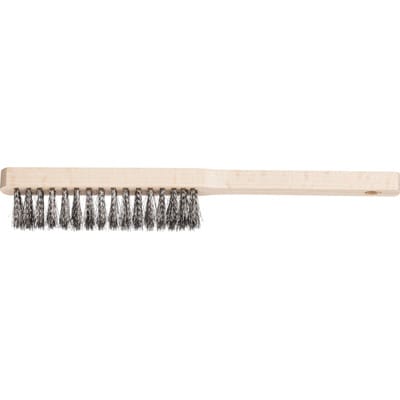 Handbürste für Feinmechaniker HBFM 4reihig Stahl-Draht-Ø0,15 mm