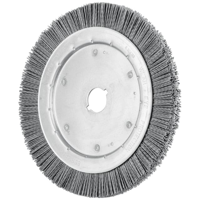 Rundbürste schmal ungezopft RBU Ø250x16xvariable Bohrung SiC-Filament-Ø0,90 Korn 180