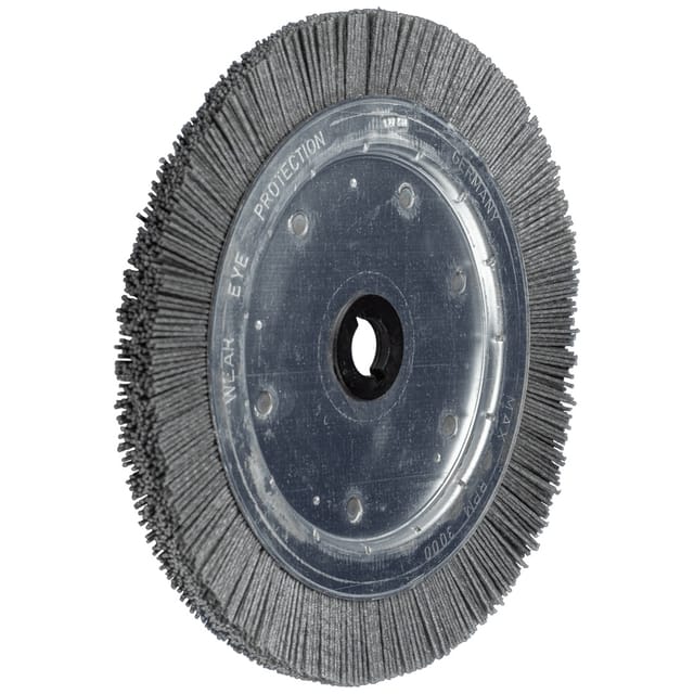 Rundbürste schmal ungezopft RBU Ø 250x16xvariable Bohrung SiC-Filament-Ø 1,00mm Korn 80