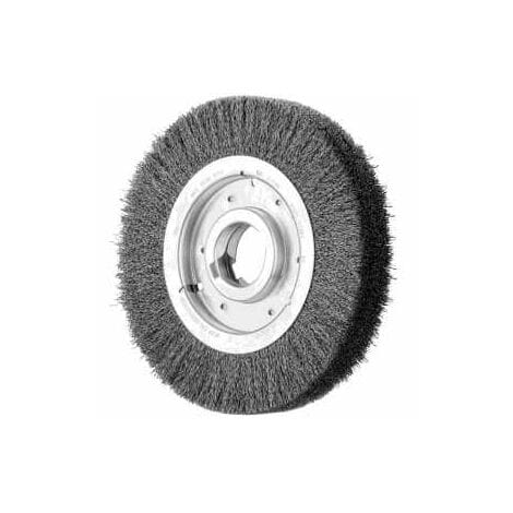 Rundbürste breit ungezopft RBU Ø250x48xvariable Bohrung Stahl-Draht-Ø0,30 Schleifbock