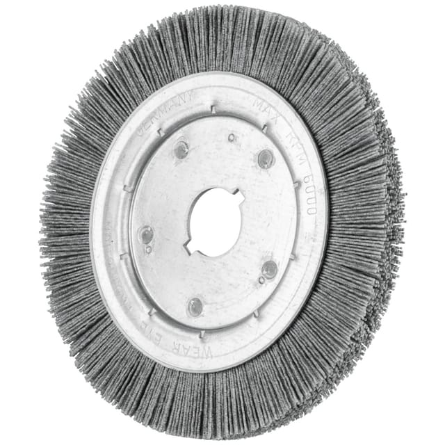 Rundbürste schmal ungezopft RBU Ø200x16xvariable Bohrung SiC-Filament-Ø0,90 Korn 80