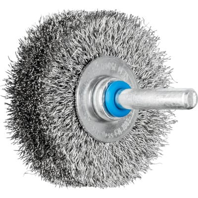 POS Rundbürste ungezopft RBU Ø50x15 mm Schaft-Ø6 mm Edelstahl-Draht-Ø0,20 (10)