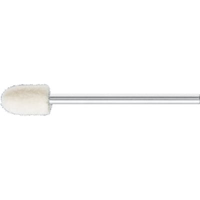 mittelharte Filzpolierstifte Walzenrundform Ø 6x10mm Schaft-Ø 2,35 mm