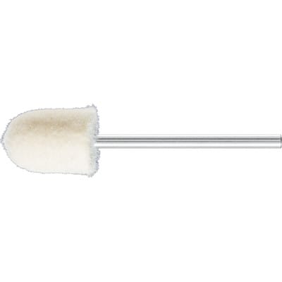 mittelharte Filzpolierstifte Walzenrundform FK WRC Ø 10x14 mm Schaft-Ø 2,35 mm
