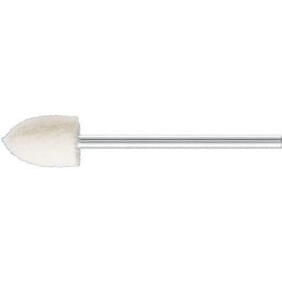 harte Filzpolierstifte Spitzkegelform Ø 8x12 mm Schaft-Ø 2,35 mm