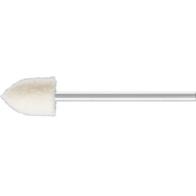 mittelharte Filzpolierstifte Spitzkegelform Ø 8x12 mm Schaft-Ø 2,35 mm