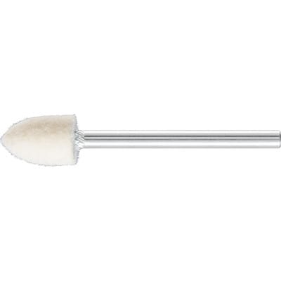 harte Filzpolierstifte Spitzkegelform Ø 8x12 mm Schaft-Ø 3 mm