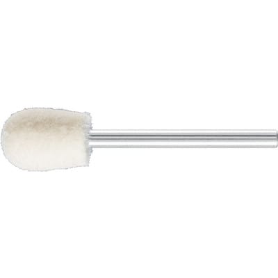 mittelharte Filzpolierstifte Tropfenform FK TRE Ø 10x14 mm Schaft-Ø 3 mm