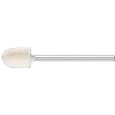 mittelharte Filzpolierstifte Walzenrundform Ø 8x12 mm Schaft-Ø 3 mm