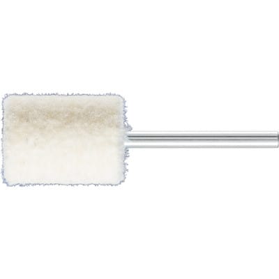mittelharte Filzpolierstifte Zylinderform mit Stirnbohrung Ø 15x20mm Schaft-Ø 3 mm