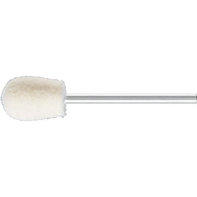mittelharte Filzpolierstifte Tropfenform FK TRE Ø 10x14 mm Schaft-Ø 2,35 mm