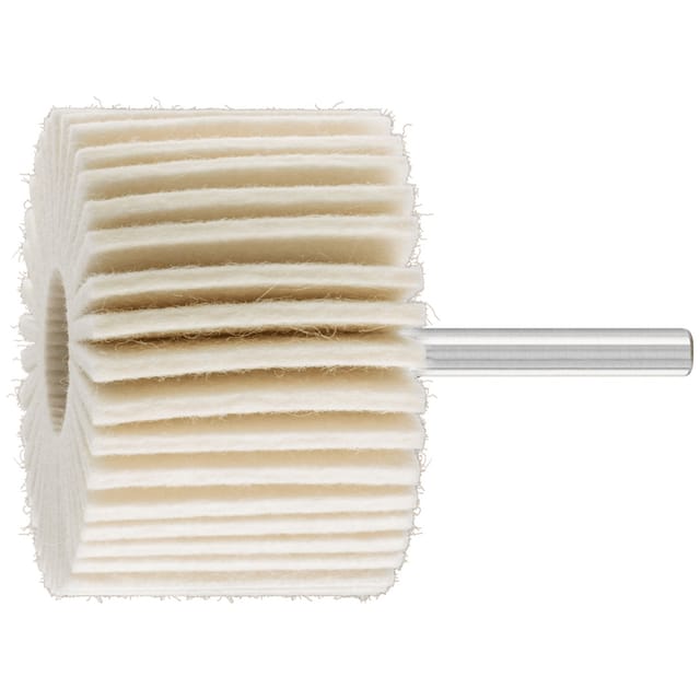 weiche Filzlamellenstifte FLS Ø 60x40mm Schaft-Ø 6 mm für universelle Polierarbeiten