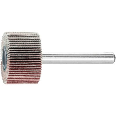 Korund Fächerschleifer F Ø 25x15 mm Schaft-Ø 6 mm A180 für Feinschliff und Finish