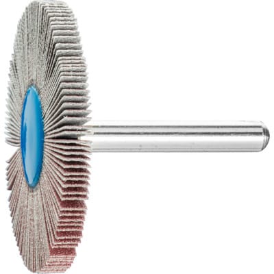 Korund Fächerschleifer F Ø 50x5 mm Schaft-Ø 6 mm A240 für Feinschliff und Finish