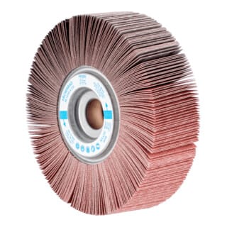 Lamellenschleifrad FR Ø 165x50mm Bohrung Ø 25,4 mm A120 für universelle Anwendung
