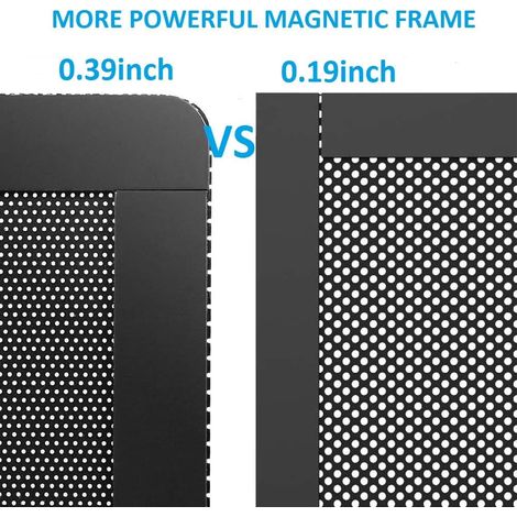 Staubfilter Für Lüfter – Magnetischer Pvc-rahmen – 0,45 Mm Dick – 0,5 Mm Loch – Für Pc-gehäuse Und Lautsprecher – 1 Stück