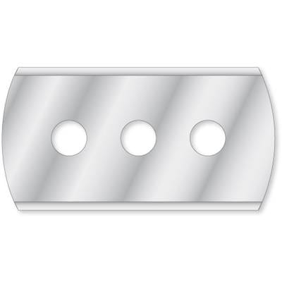 3-Loch-Ersatzklinge für Haushaltsschaber, 43 x 23mm