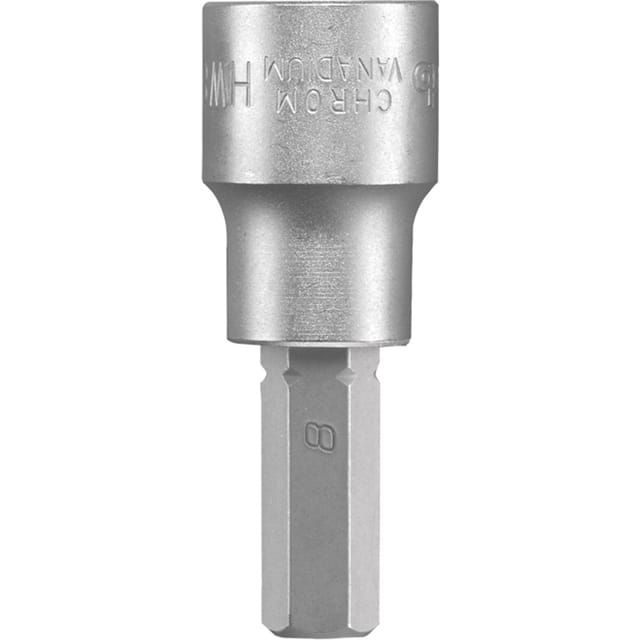 PROFI Steckschlüssel 3/8" Bit Einsatz für Innensechskant, lang, 8mm