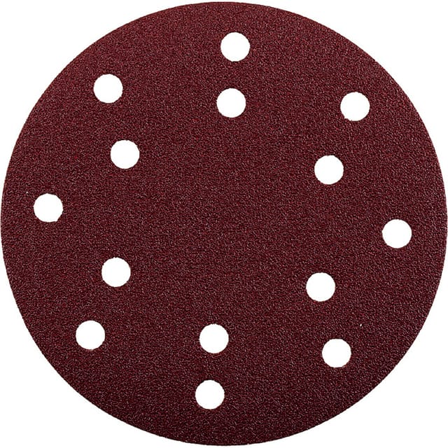 Haft-Schleifscheiben, HOLZ & METALL, Edelkorund, ø150mm, gelocht, K 60
