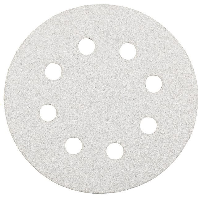 Haft-Schleifscheiben, HOLZ & LACK, Silberschliff, ø125mm, gelocht, K 120