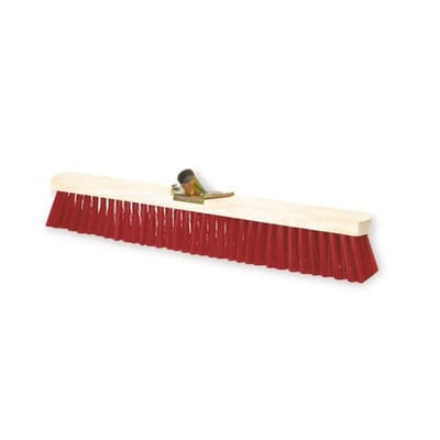 Werkstattbesen 600 x 55 x 80 PVC rot Halter