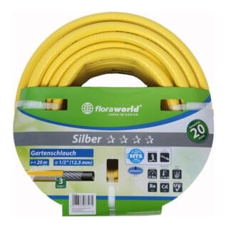 Gartenwasserschlauch 20mm 3/4" 50m Silber