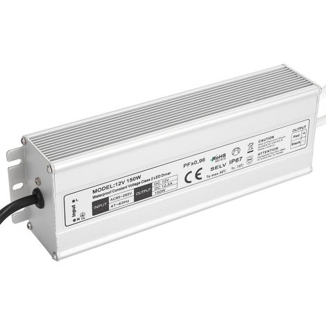 150-w-schaltnetzteil, Wasserdicht (ip67), Led-netzteil, Ac 85–265 V, Us-standardausgang 12 V