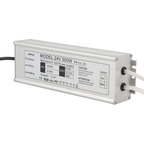 300-w-schaltnetzteil, Wasserdicht (ip67), Led-netzteil, Ac 100–265 V, Us-standardausgang 24 V