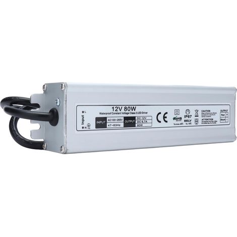 80-w-schaltnetzteil, Wasserdicht (ip67), Led-netzteil, Ac 100–265 V, Europäischer Standardausgang 12 V
