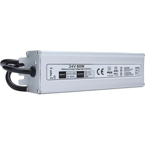 80-w-schaltnetzteil, Wasserdicht (ip67), Led-netzteil, Ac 100–265 V, Europäischer Standardausgang 24 V