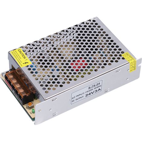 Jyio Led-netzteil 110–220 V Auf 12 V/24 V Überwachungskamera-netzteil 75 W Schaltnetzteil S-75-24