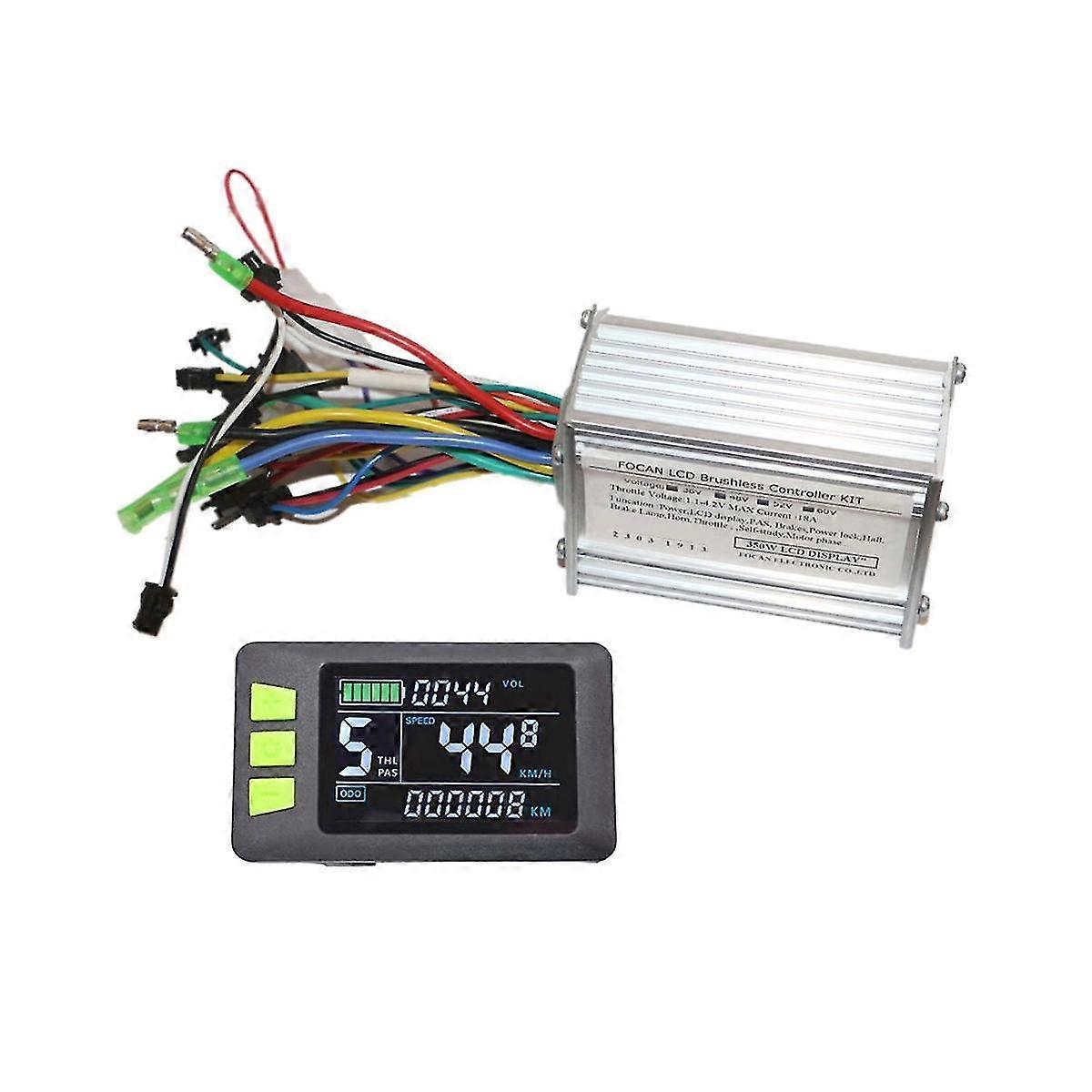 36 V 48 V 52 V 60 V 350 W 18 A Bürstenloser Gleichstrommotor-controller P3c Elektrofahrrad-controller Lcd-display Tachometer