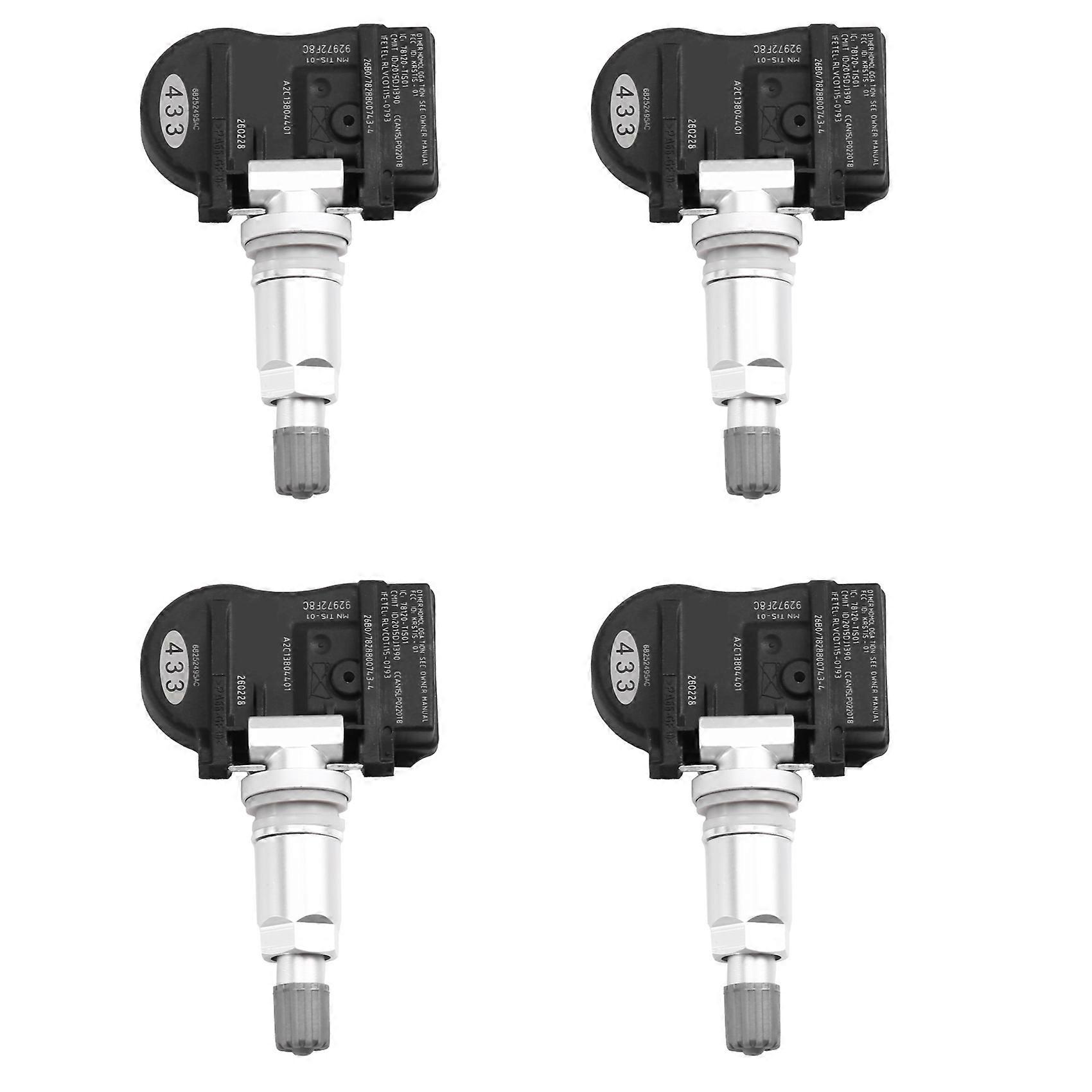 4pcs Für Dodge Durango 2018 Jeep Grand Cherokee 2016-2018 433mhz Tpms Reifen Luftdruck Sensor 68252495ac 68252495aa