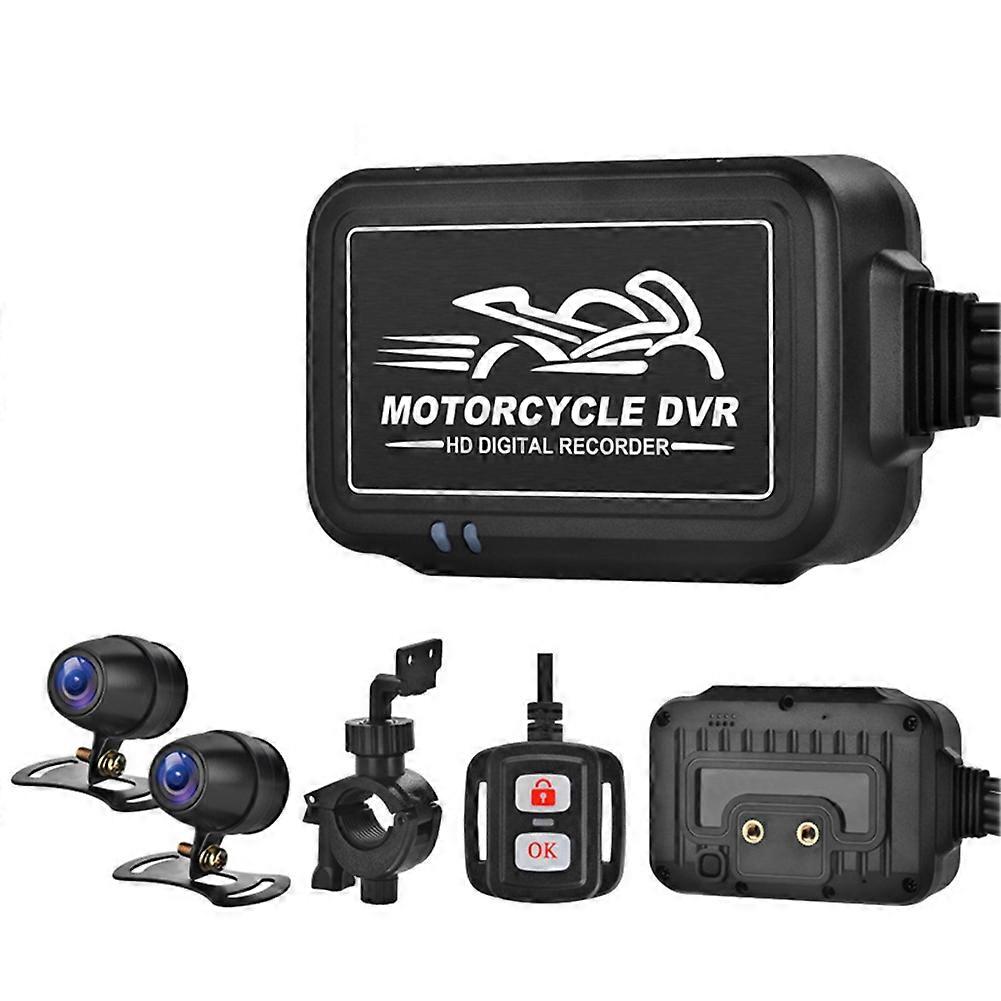 1080p Dual-motorradkamera, Wasserdichter Fahrrekorder, Hd-nachtvideorekorder Für Motorräder