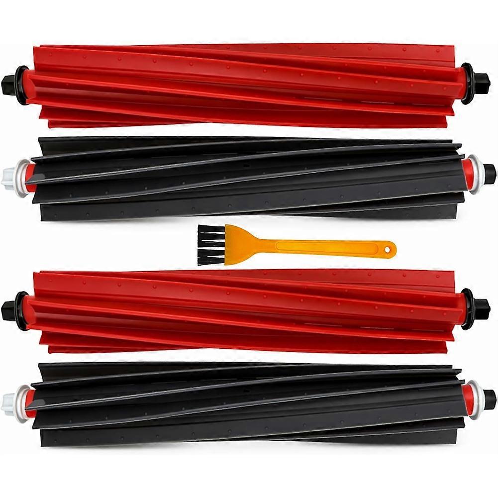 4er-pack Hauptbürsten (2 Paar), Kompatibel Mit Roborock S8 Maxv Ultra Und S8 Max Ultra Dual Rubber Roller Brush Zubehör