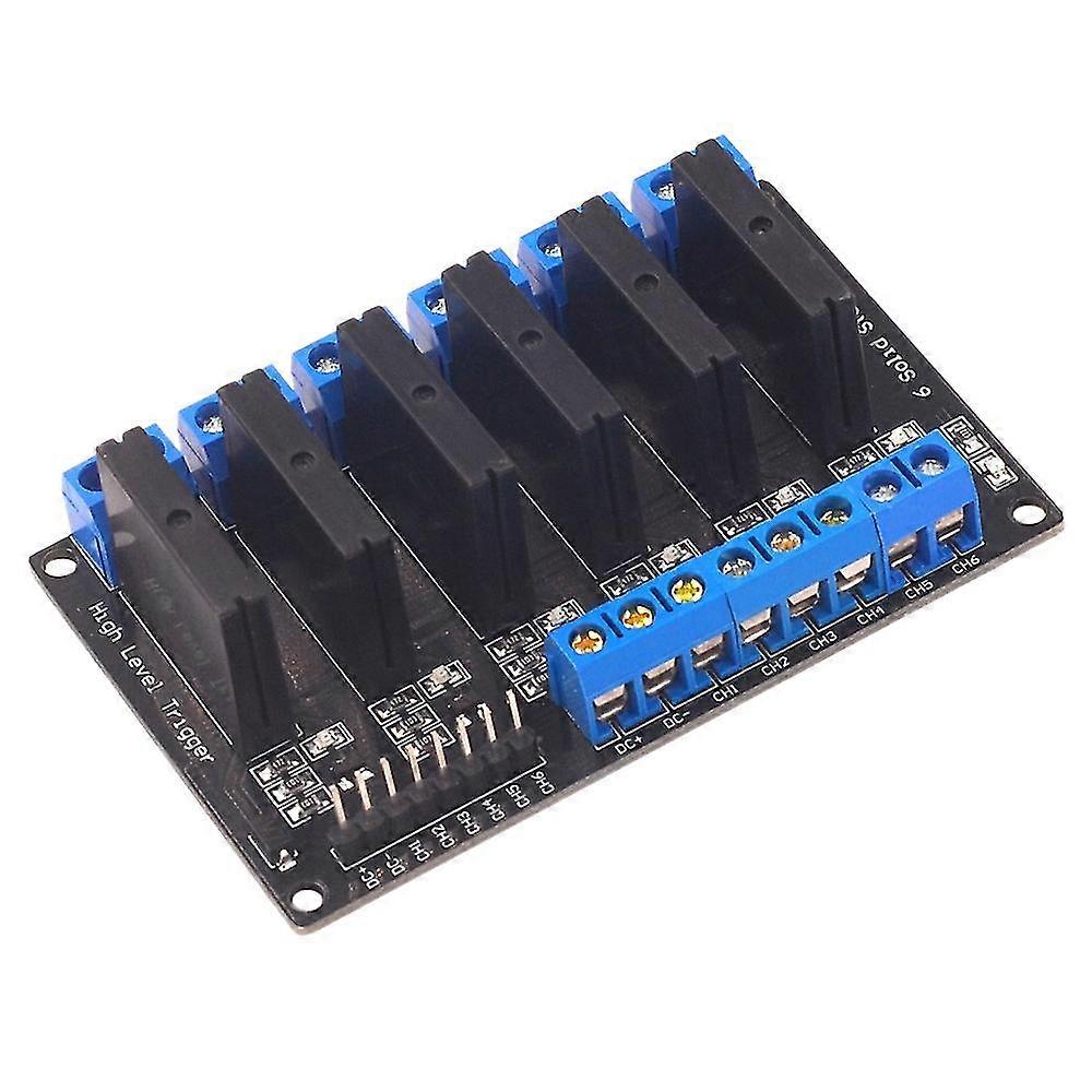 -m282 6-wege-halbleiterrelaismodul 5 V Hochpegel-trigger-gleichstromsteuer-wechselstrom