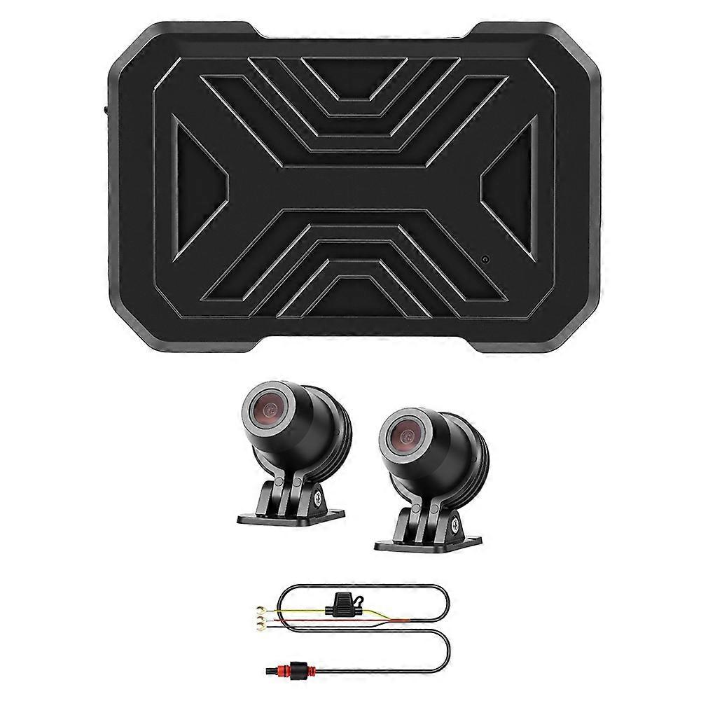 Motorrad-dash-kamera Vorne Und Hinten, 1080p-dual-kamera, Ip67 Wasserdicht, Loop-aufnahme, Nachtsicht